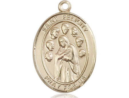 14kt Gold Saint Felicity Medal