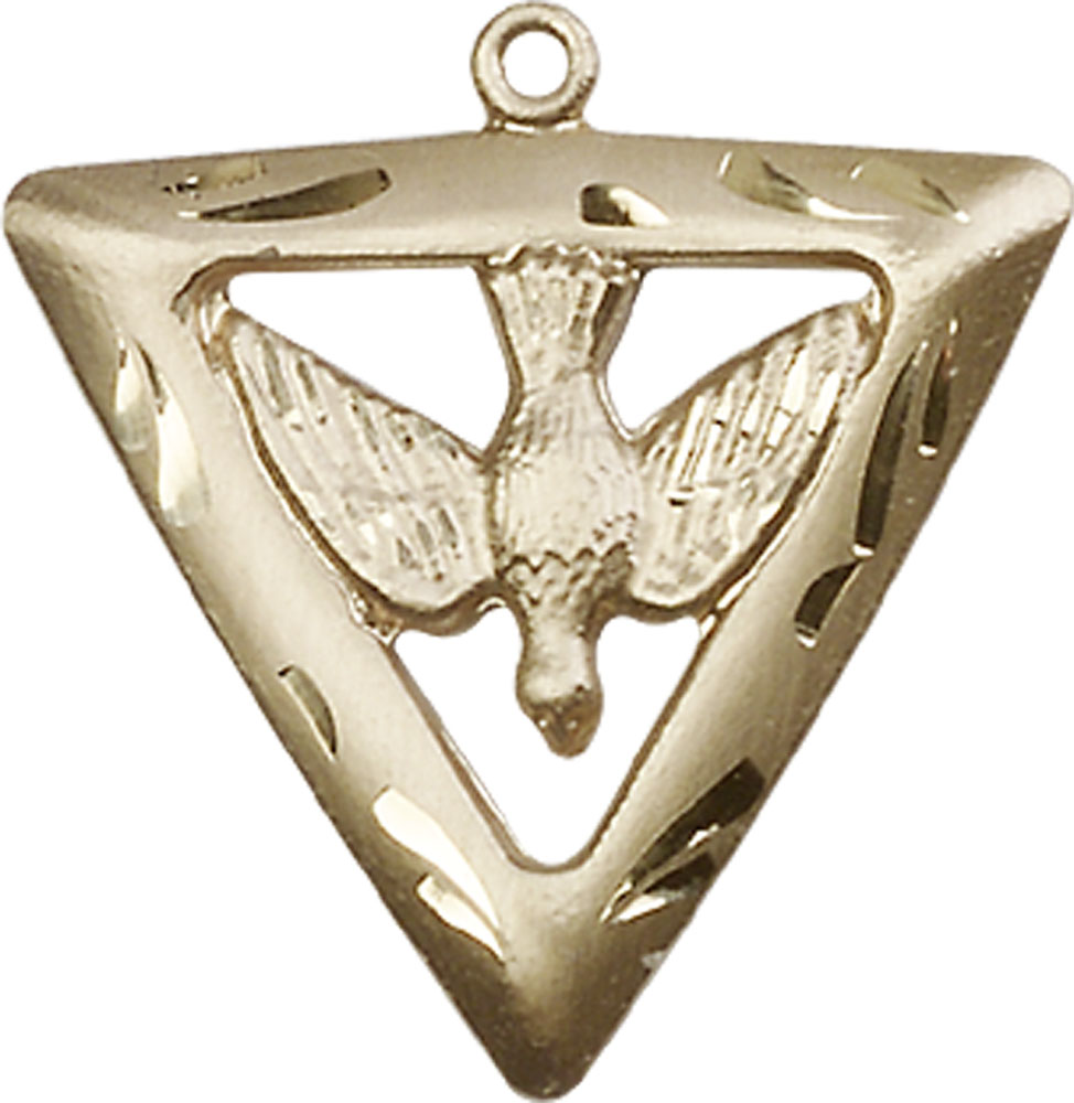 14kt Gold Filled Holy Spirit Triangle Medal