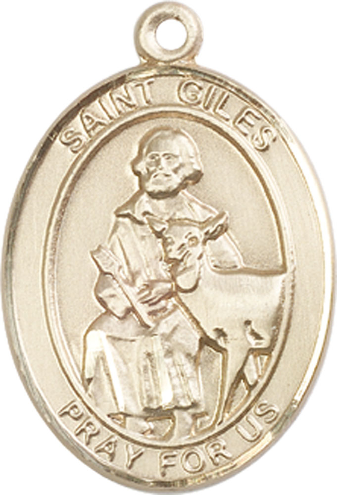 14kt Gold Saint Giles Medal