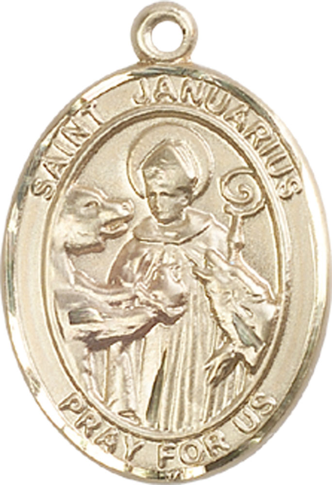 14kt Gold Saint Januarius Medal