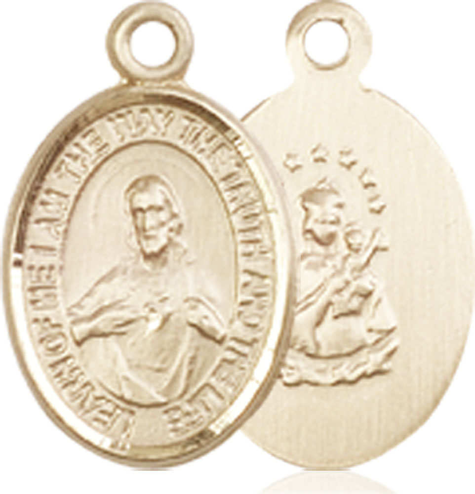 14kt Gold Scapular Medal