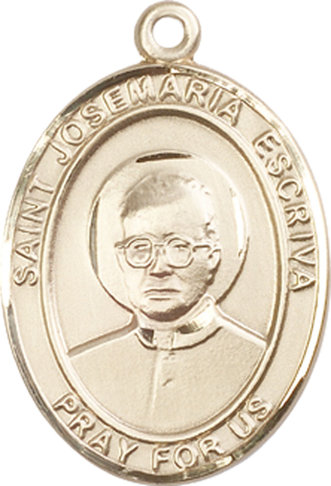 14kt Gold Saint Josemaria Escriva Medal