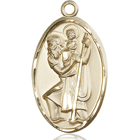 14kt Gold Filled Saint Christopher Medal