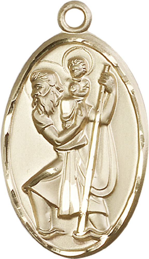 14kt Gold Filled Saint Christopher Medal