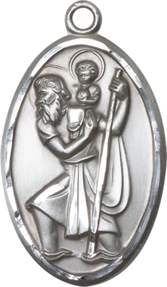 Sterling Silver Saint Christopher Medal