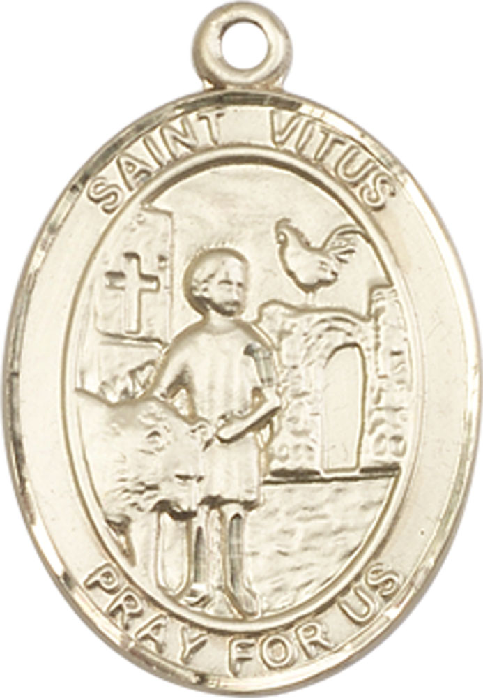 14kt Gold Saint Vitus Medal