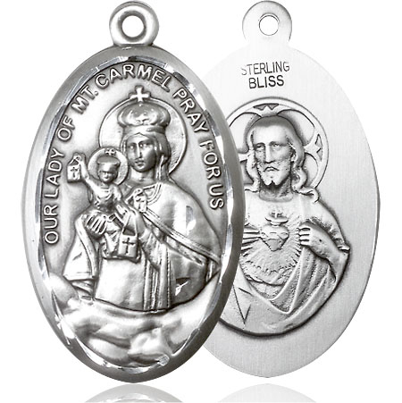 Sterling Silver Our Lady of Mount Carmel Medal