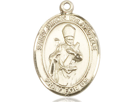 14kt Gold Saint Simon Medal