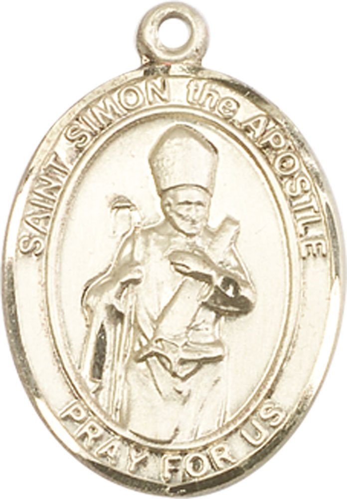 14kt Gold Saint Simon Medal