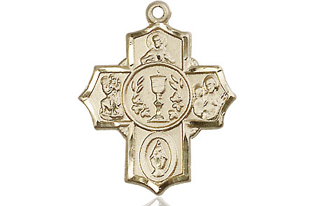 14kt Gold Filled Communion 5-Way Medal
