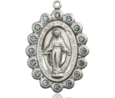 Sterling Silver Miraculous Medal - With Box