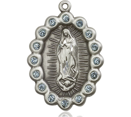 Sterling Silver Our Lady of Guadalupe Medal