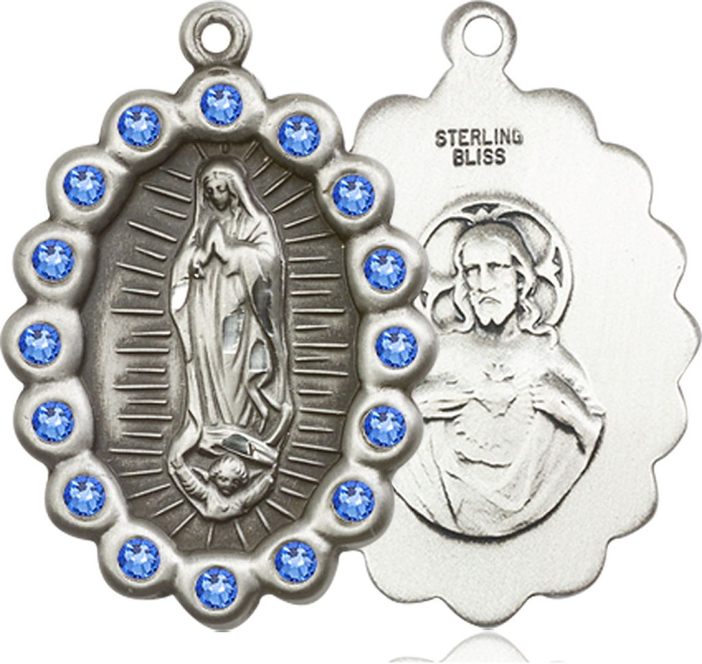 Sterling Silver Our Lady of Guadalupe Medal