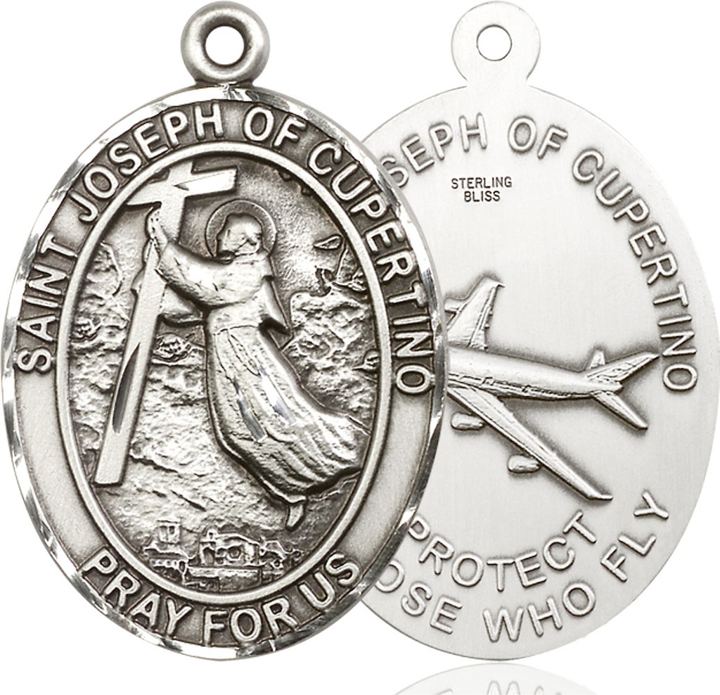 Sterling Silver Saint Joseph of Cupertino Medal