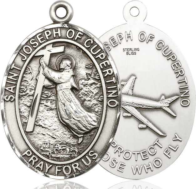 Sterling Silver Saint Joseph of Cupertino Medal