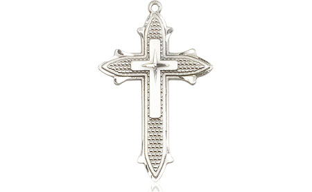 Sterling Silver Cross on Cross Medal