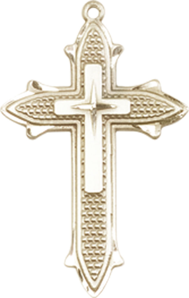 14kt Gold Cross on Cross Medal