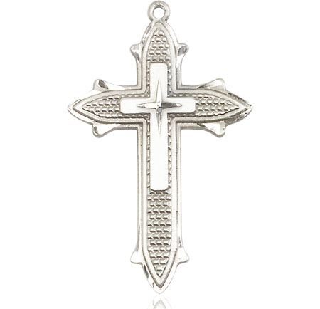 Sterling Silver Cross on Cross Medal