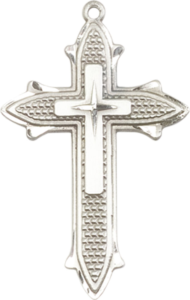 Sterling Silver Cross on Cross Medal