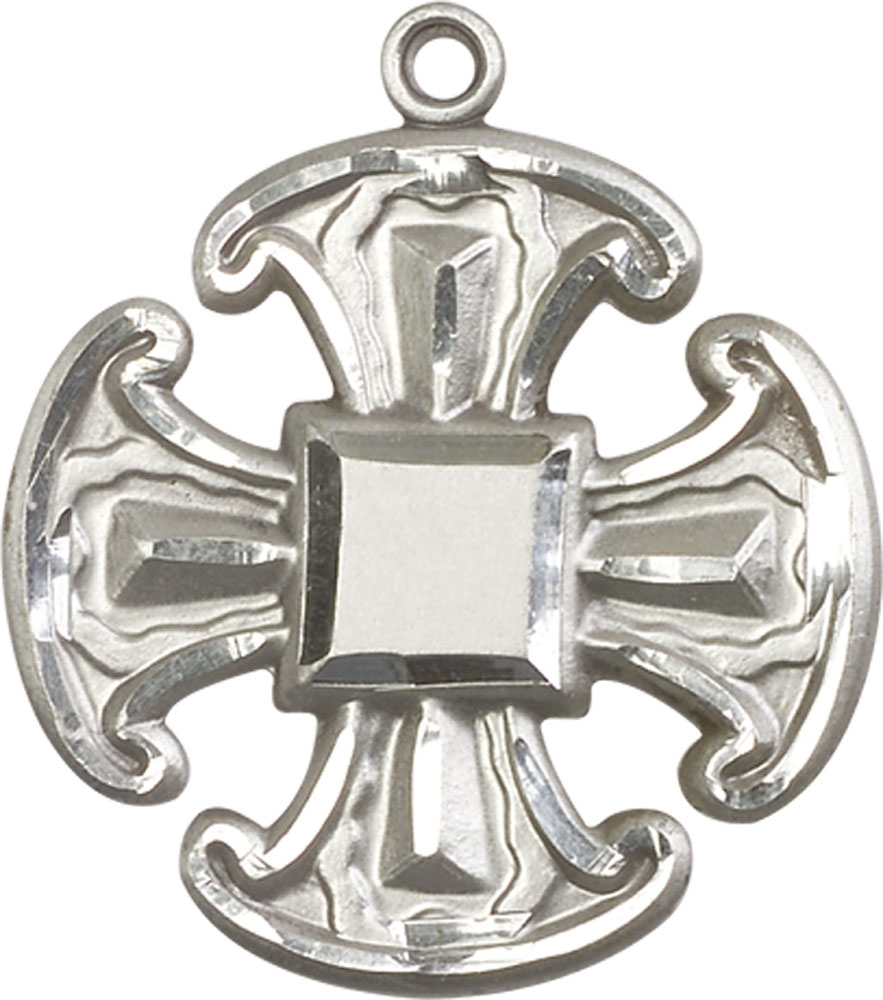 Sterling Silver Cross Medal