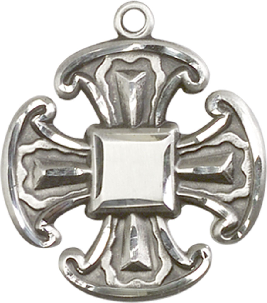 Sterling Silver Cross Medal