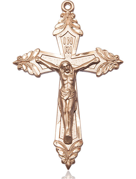 14kt Gold Filled Crucifix Medal