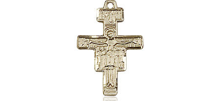 14kt Gold Filled San Damiano Crucifix Medal