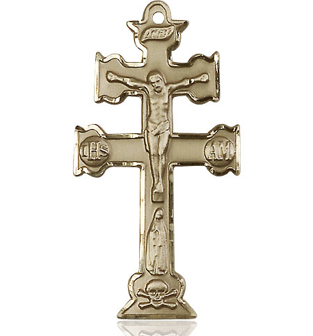 14kt Gold Filled Caravaca Crucifix Medal