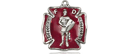 Sterling Silver Saint Florian Medal