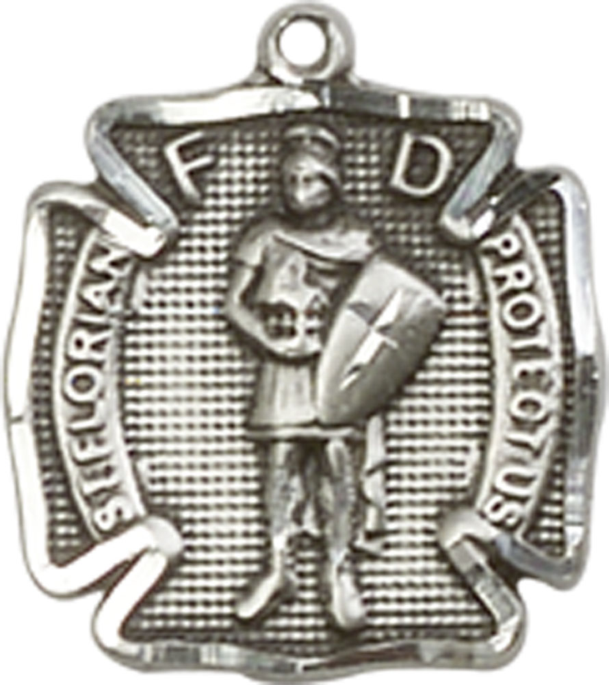 Sterling Silver Saint Florian Medal
