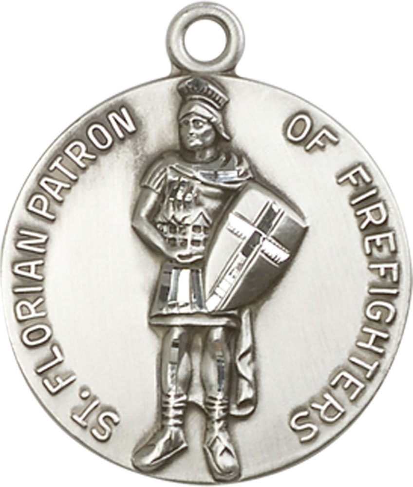 Sterling Silver Saint Florian Medal