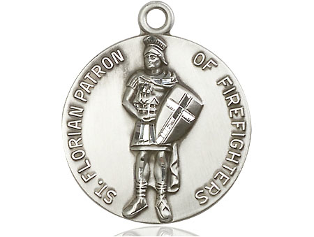 Sterling Silver Saint Florian Medal