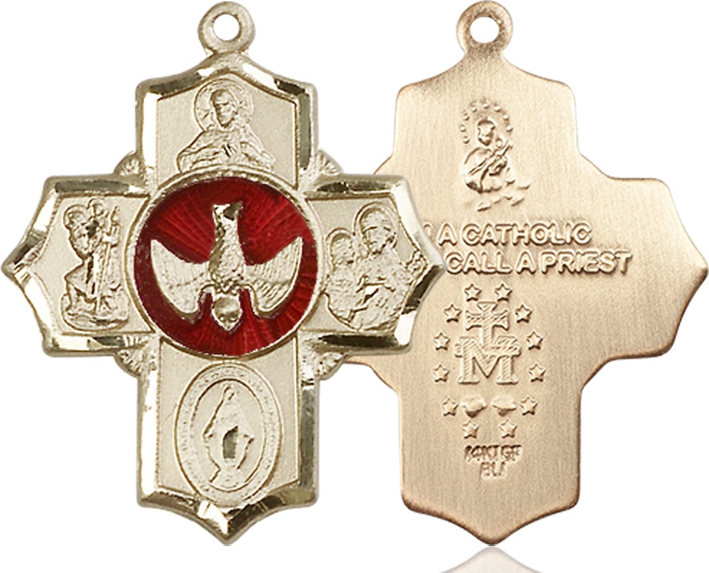 14kt Gold Filled 5-Way Medal