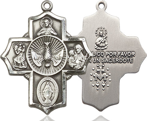 Sterling Silver 5-Way Medal