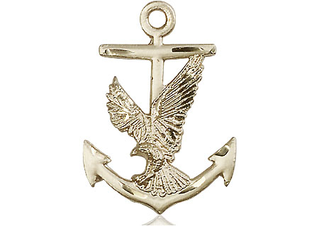14kt Gold Filled Anchor Eagle Medal