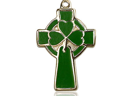 14kt Gold Filled Celtic Cross Medal