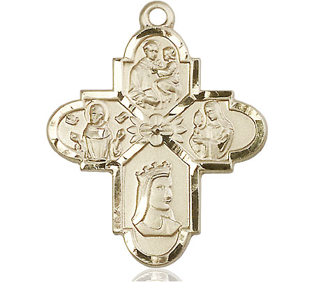 14kt Gold Filled Franciscan 4-Way Medal