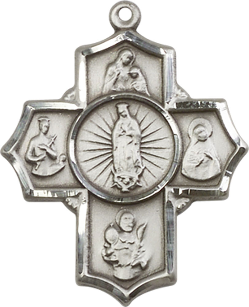 Sterling Silver 5-Way Motherhood Medal