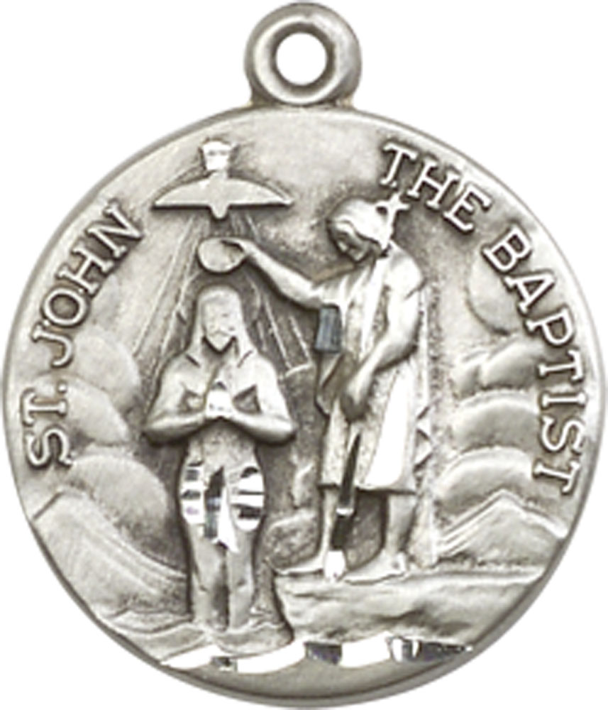 Sterling Silver Saint John the Baptist Medal