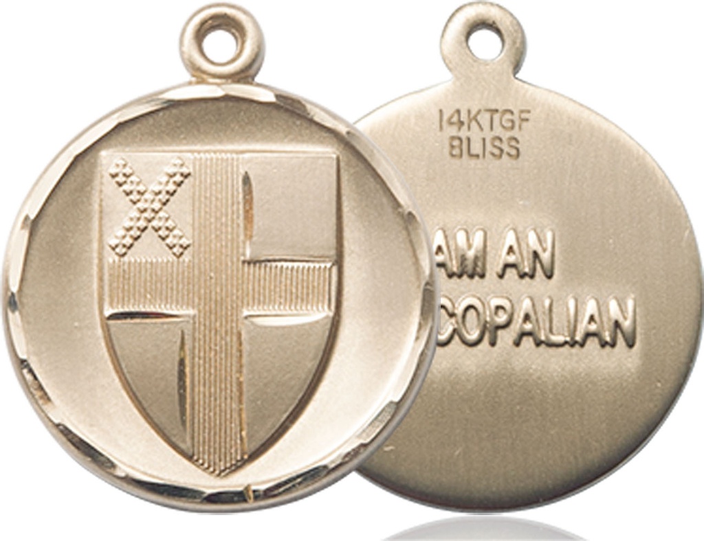 14kt Gold Filled Episcopal Medal