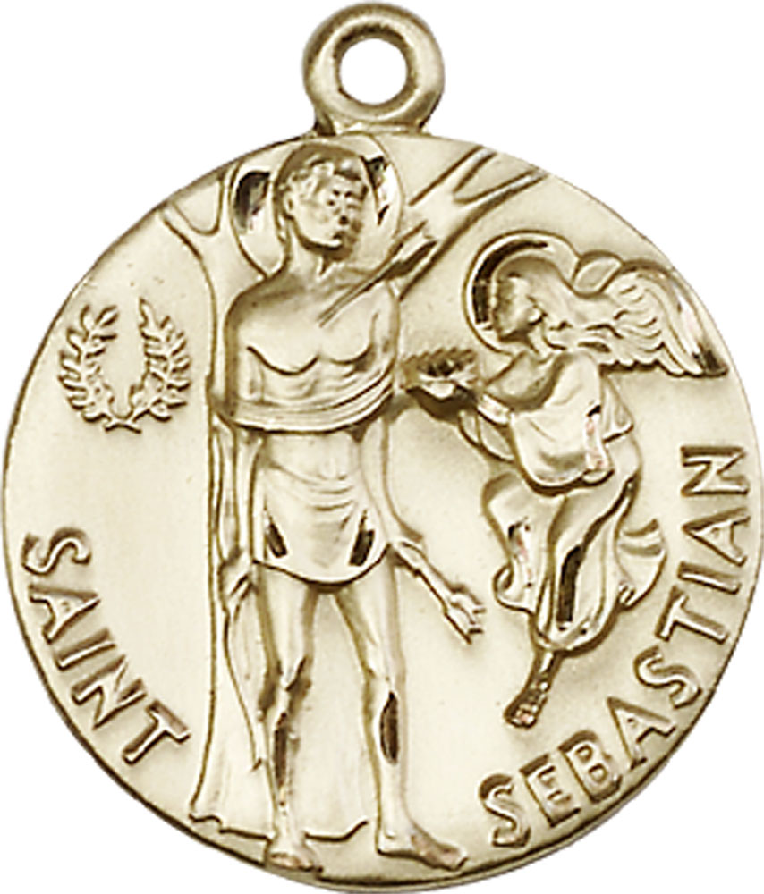 14kt Gold Filled Saint Sebastian Medal