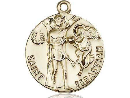 14kt Gold Filled Saint Sebastian Medal