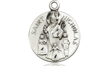 Sterling Silver Saint Nicholas Medal