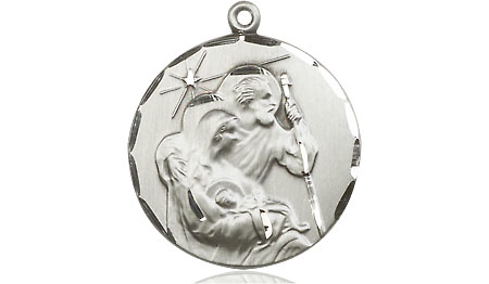 Sterling Silver Holy Family Medal