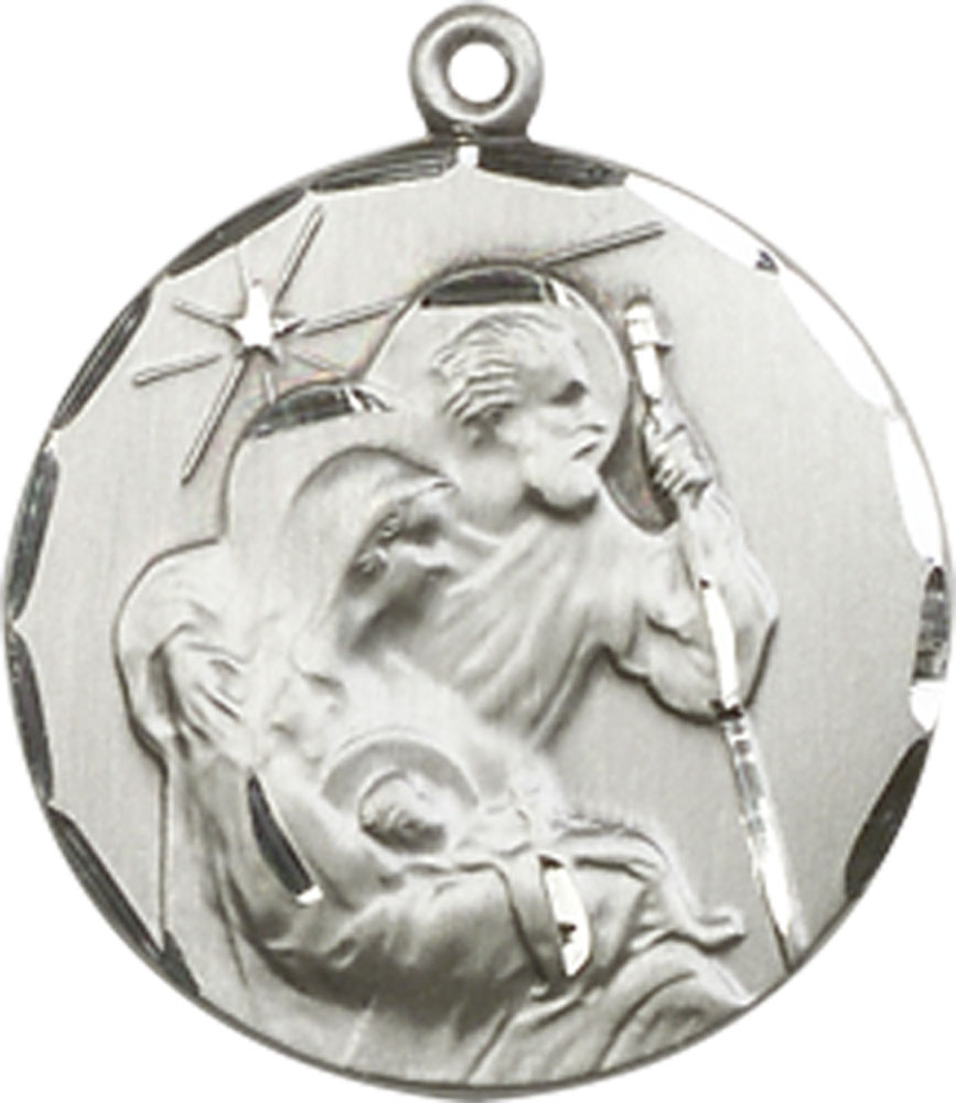 Sterling Silver Holy Family Medal