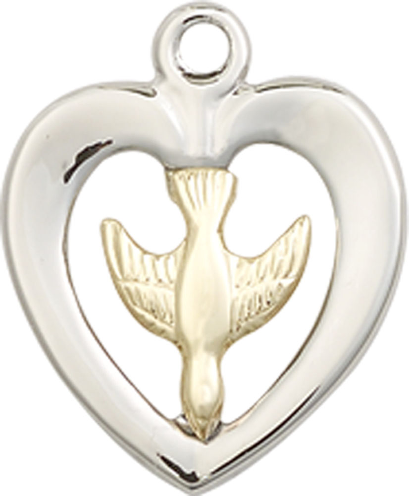 Two-Tone GF/SS Holy Spirit Medal