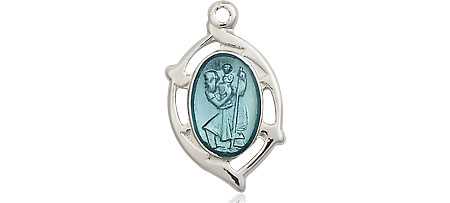 Sterling Silver Saint Christopher Medal