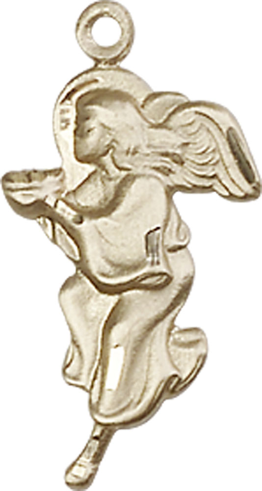 14kt Gold Guardian Angel Medal