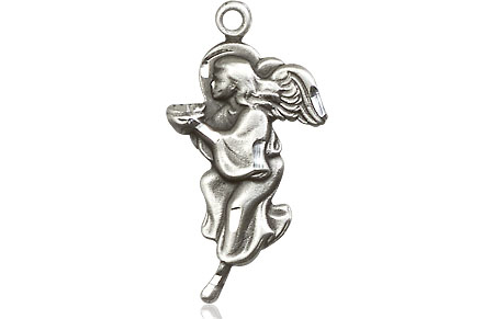 Sterling Silver Guardian Angel Medal