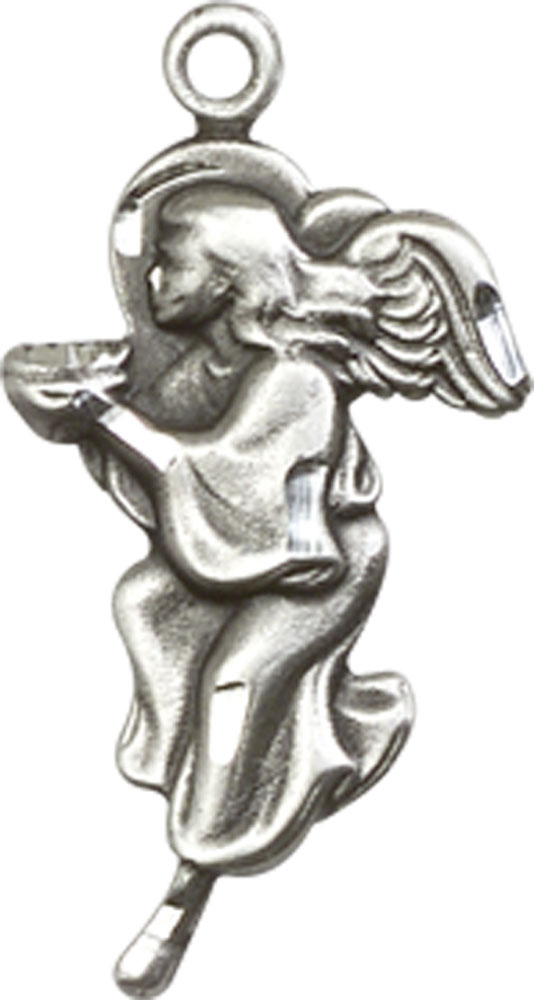 Sterling Silver Guardian Angel Medal